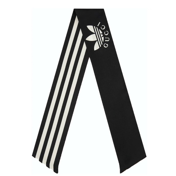 Gucci X Adidas Striped Silk Neck Bow 🔥🔥👀👀 - Picture 4 of 12